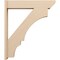 Ekena Millwork 7 1/2-in W x 36-in D x 42-in H Balboa Slat Rough Cedar Woodgrain TimberThane Outlooker, Primed Tan OUTUR075X36X42BOA24RCPR - alternate 2